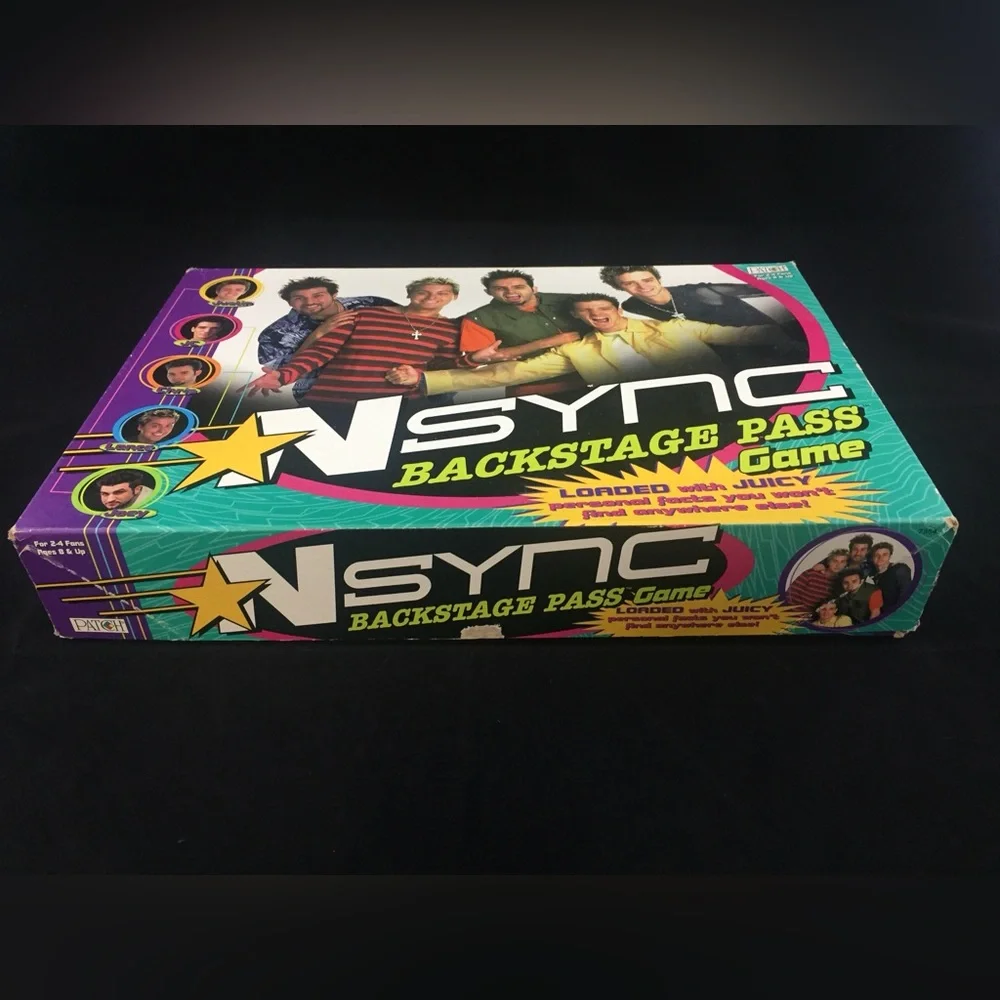 NSYNC Backstage Pass Board Game by Patch Boy Band Trivia 